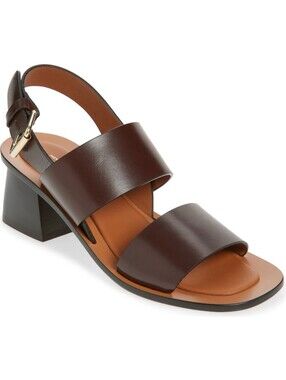 Mansur Gavriel Double Strap Heeled Sandal, New In Box
